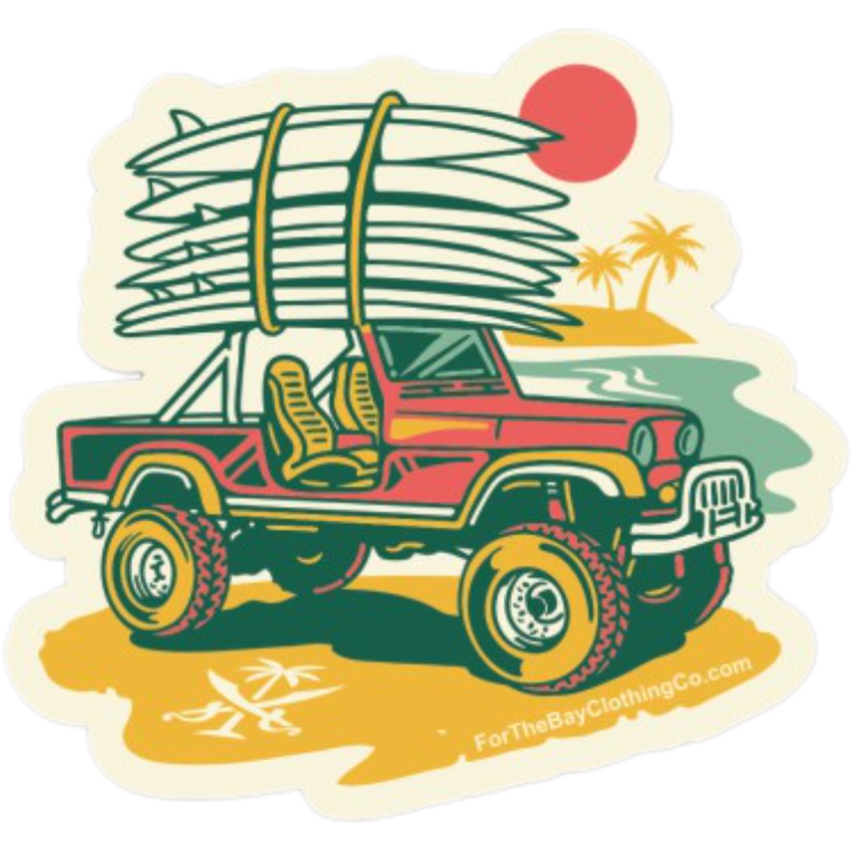 For the Bay Jeep sticker