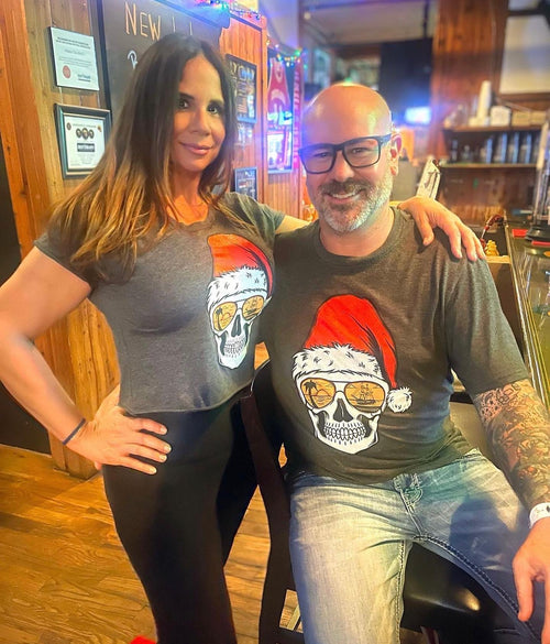 Tampa Bay Santa Skull tee