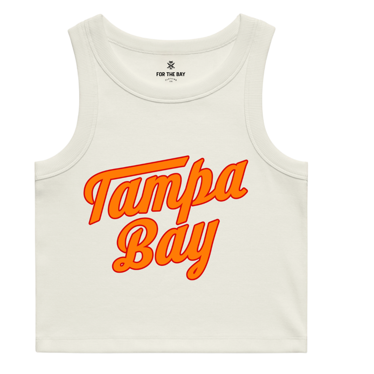 Ladies Tampa Bay Gridiron crop tank
