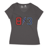 Ladies 813 V-neck tee