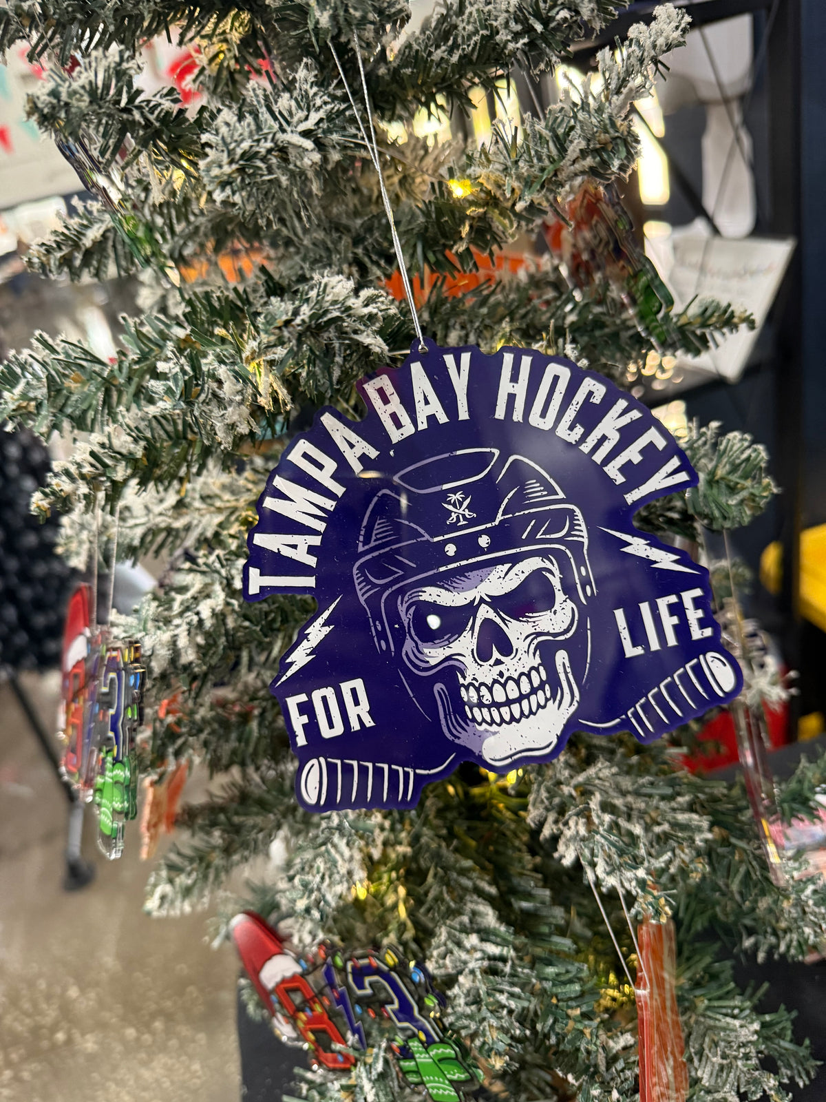 Tampa Bay Hockey for Life Christmas Ornament