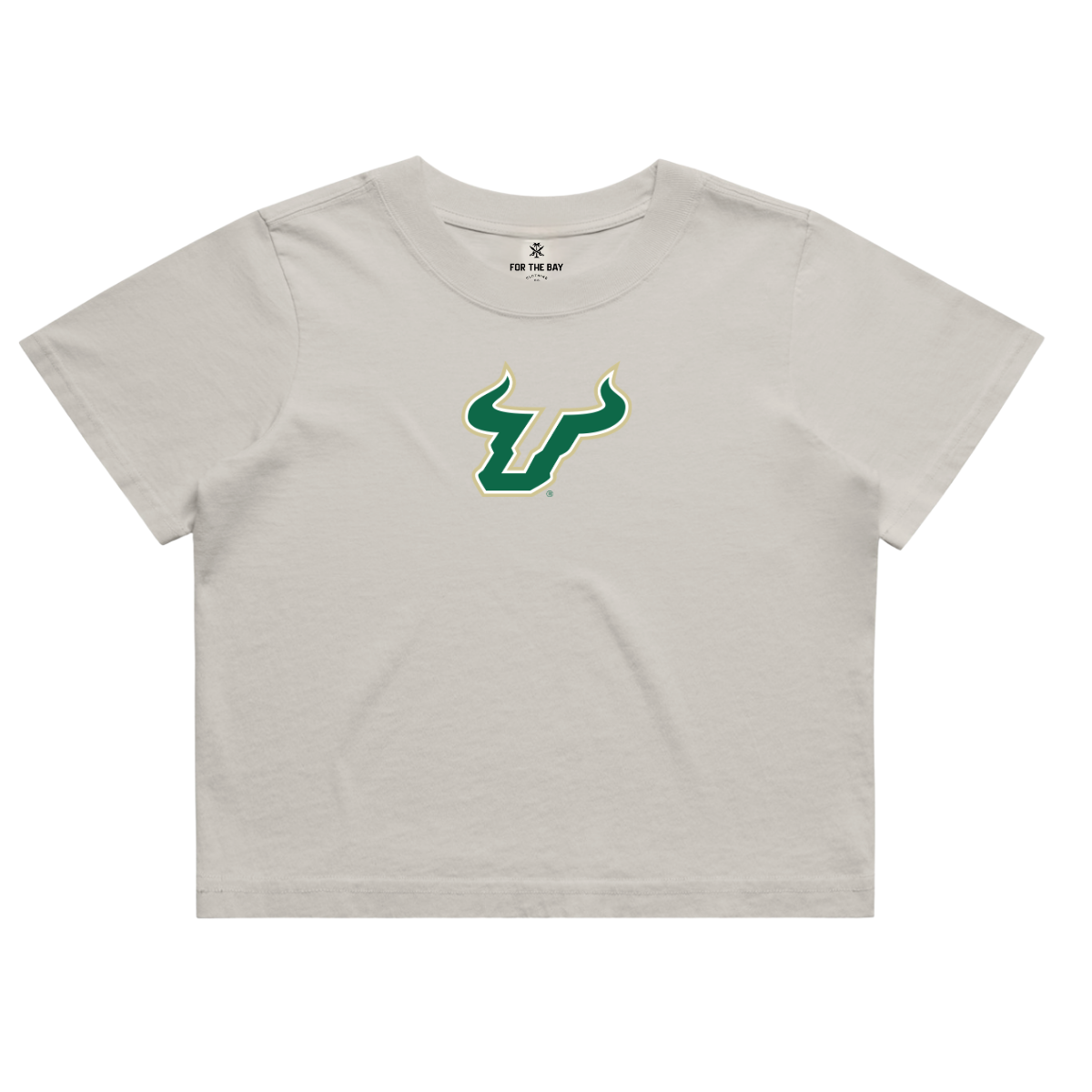 Ladies USF Bull U Crop Tee