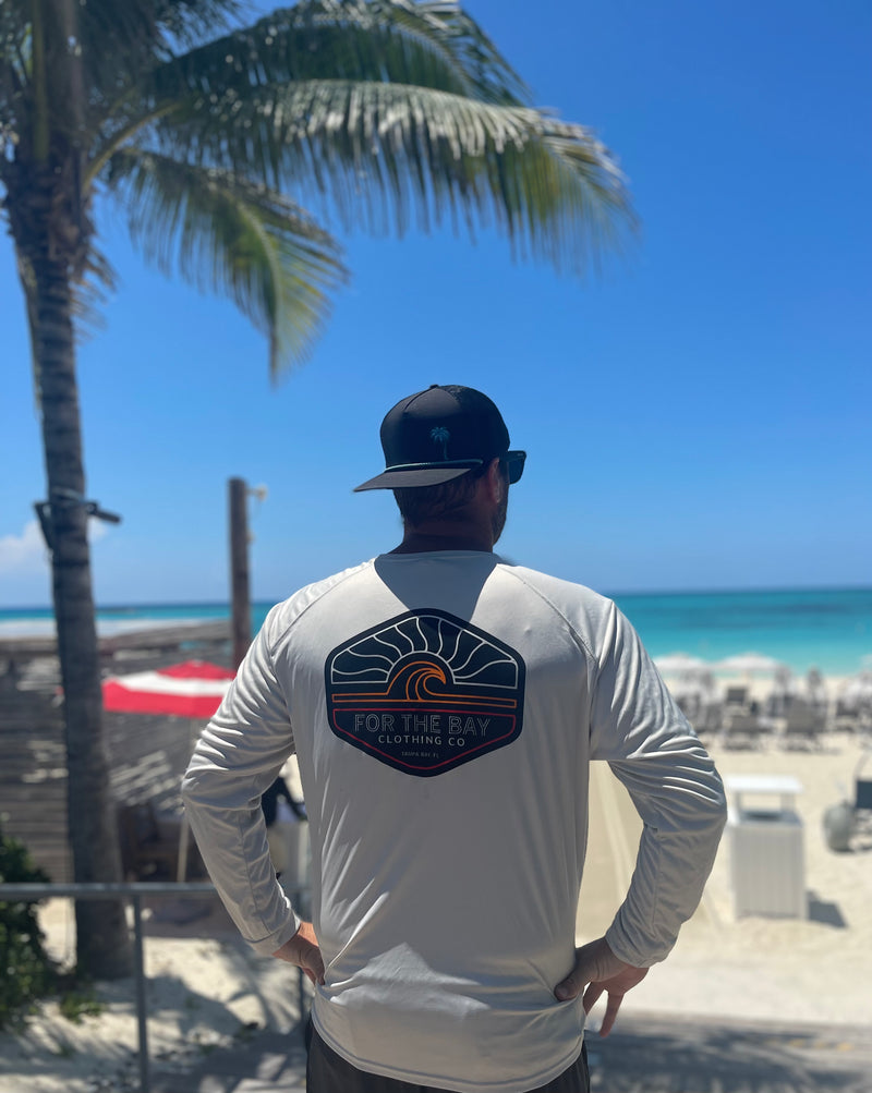 For the Bay Wave Sun shirt For the Bay Clothing Co