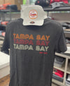 Tampa Bay Retro Heathered Charcoal tee