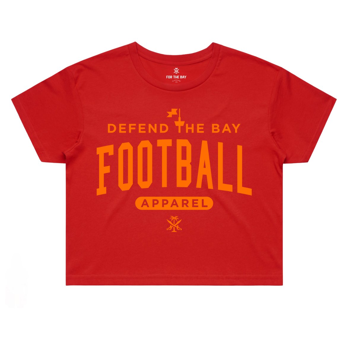 Defend the Bay ladies crop tee