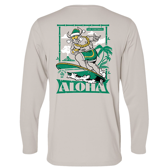Green & Gold ALOHA LongSleeve Sun shirt