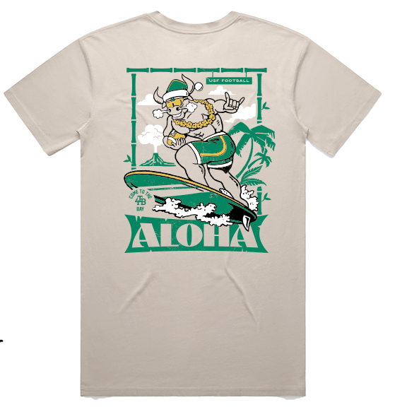 Green & Gold ALOHA tee
