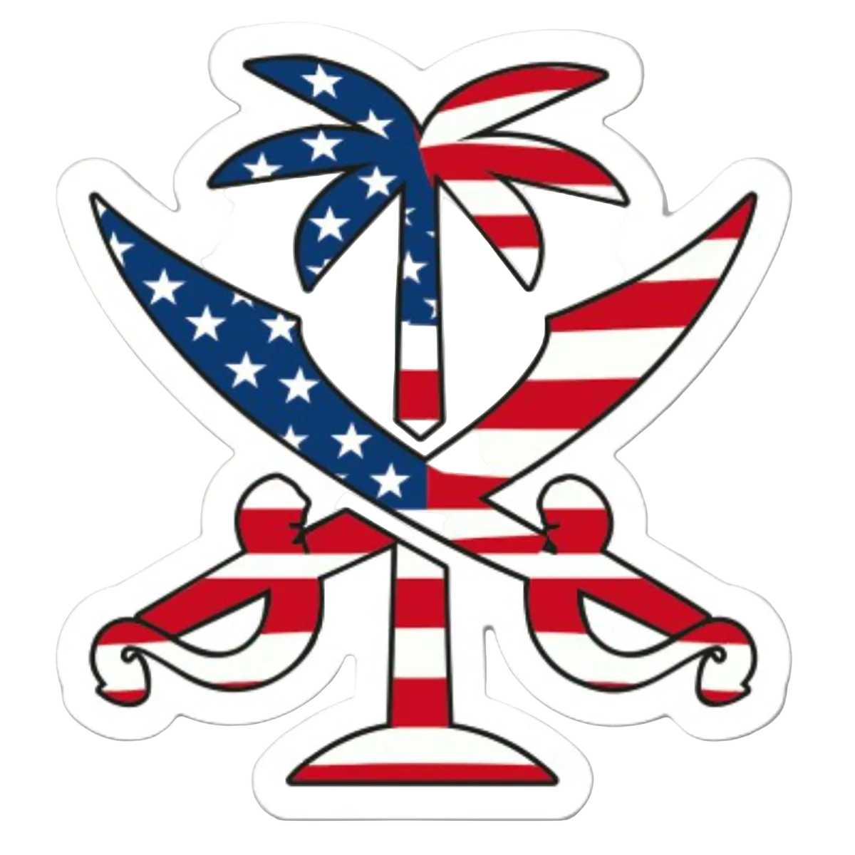For the Bay Americana Icon Sticker