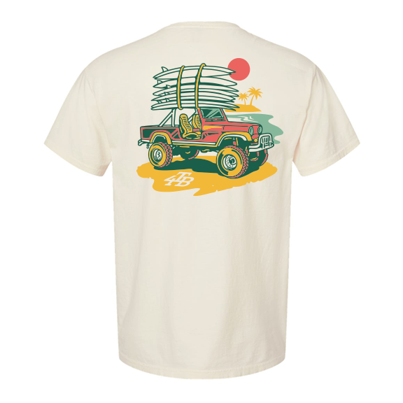 Jeeps Anchor Vintage Flower T Shirt Jeeps Anchor Vintage Flower T Shirt