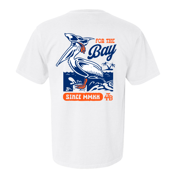 For the Bay Pelican Pirate tee