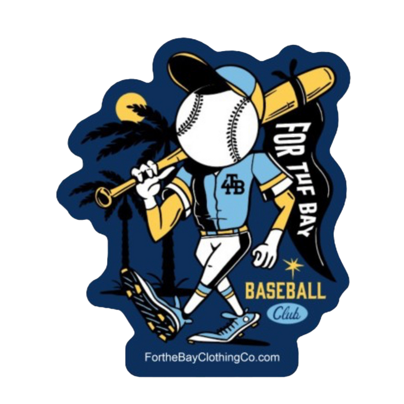 For the Bay Baseball Club Sticker