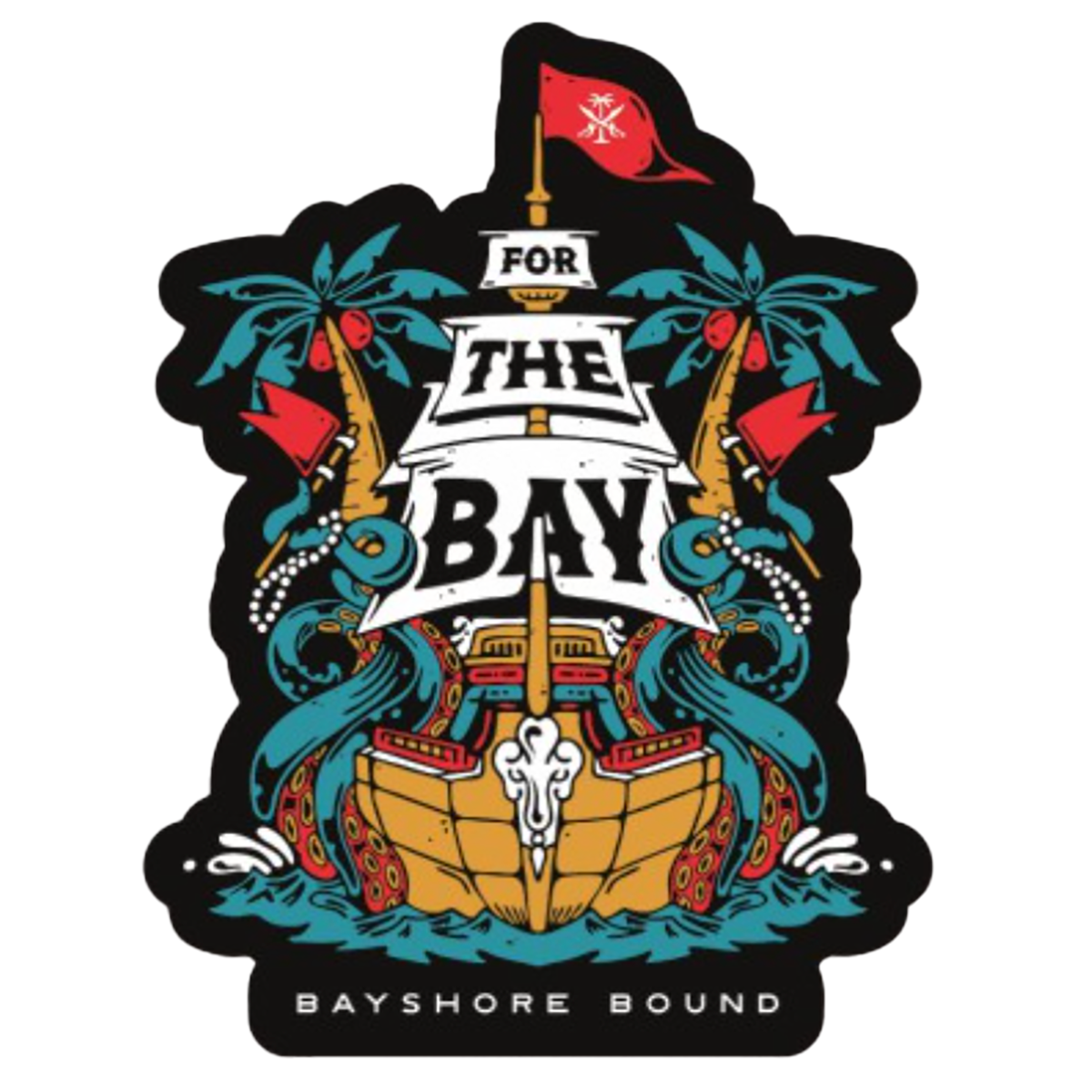 Bayshore Bound Ship Sticker