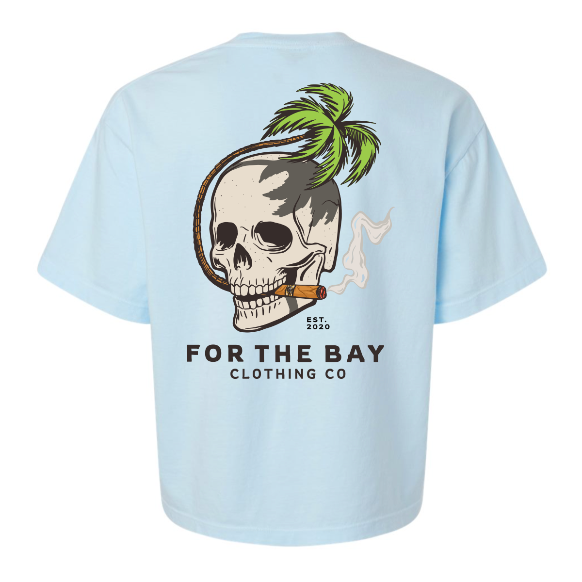 Tampa Bay City Skull Crop tee