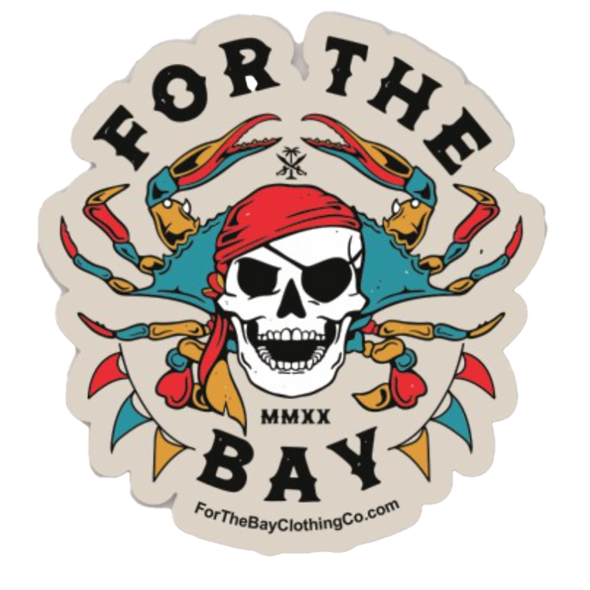 Crabby Pirate Sticker