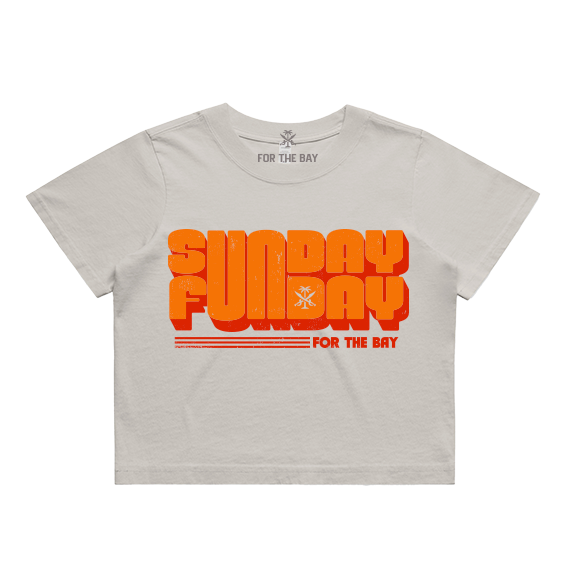 Sunday Funday Ladies crop tee