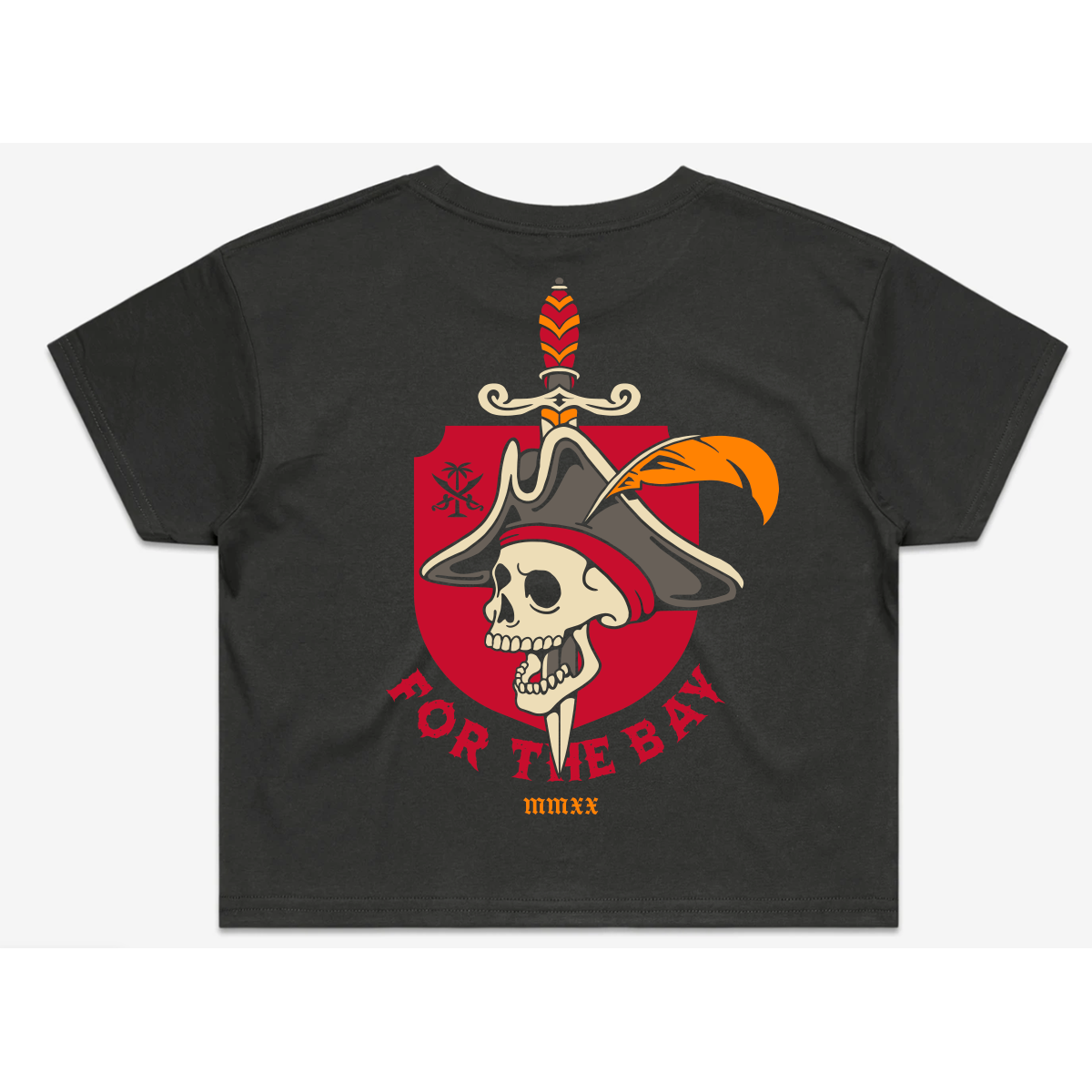 For the Bay Dagger Pirate Crop Tee