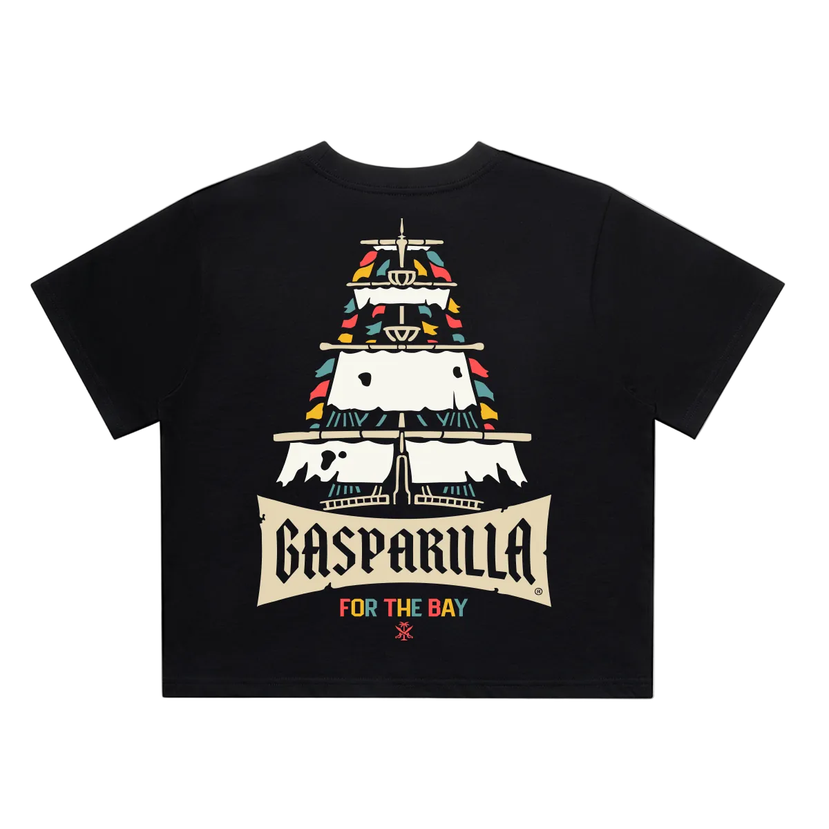 Gasparilla x For the Bay Raise the Sails Crop Tee