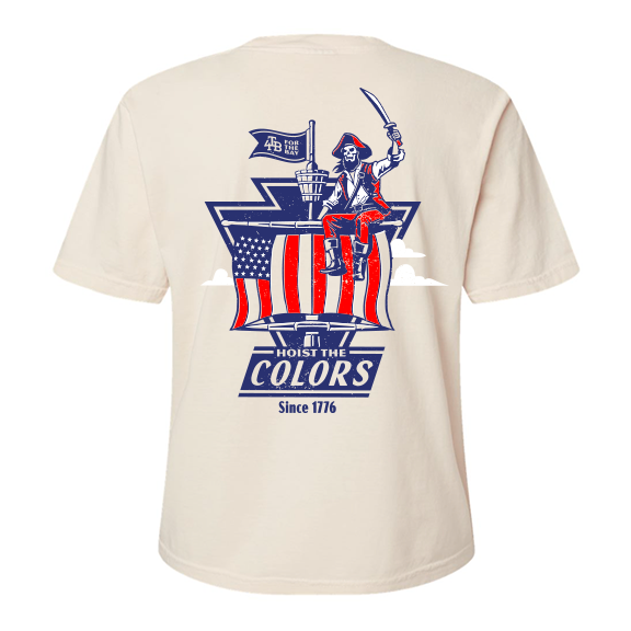 Hoist the Colors Crop tee