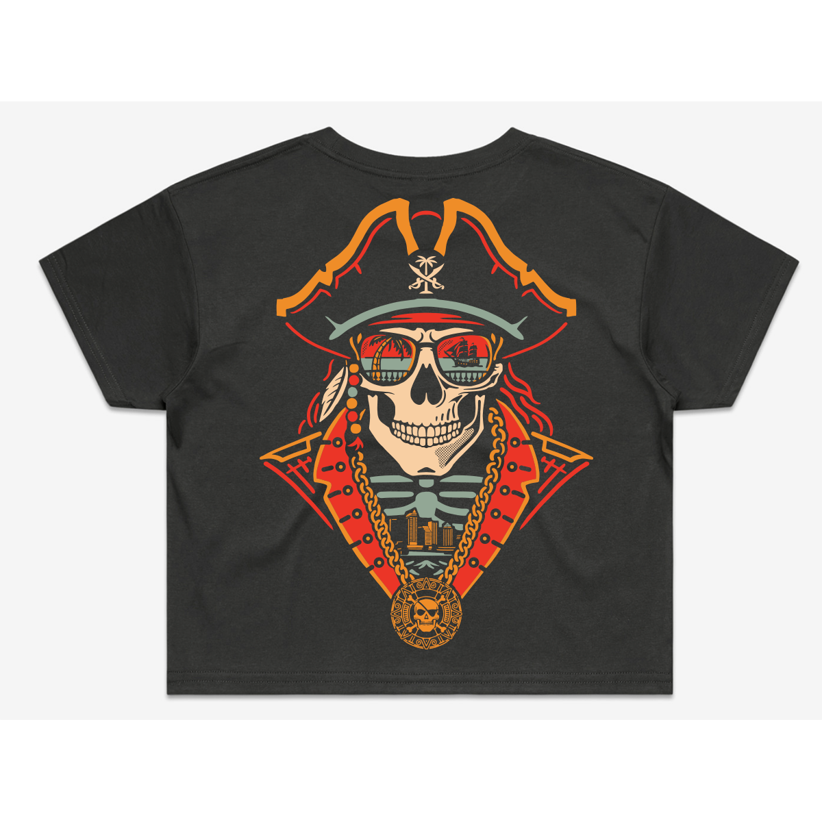 For the Bay Gaspy Krewe Crop tee