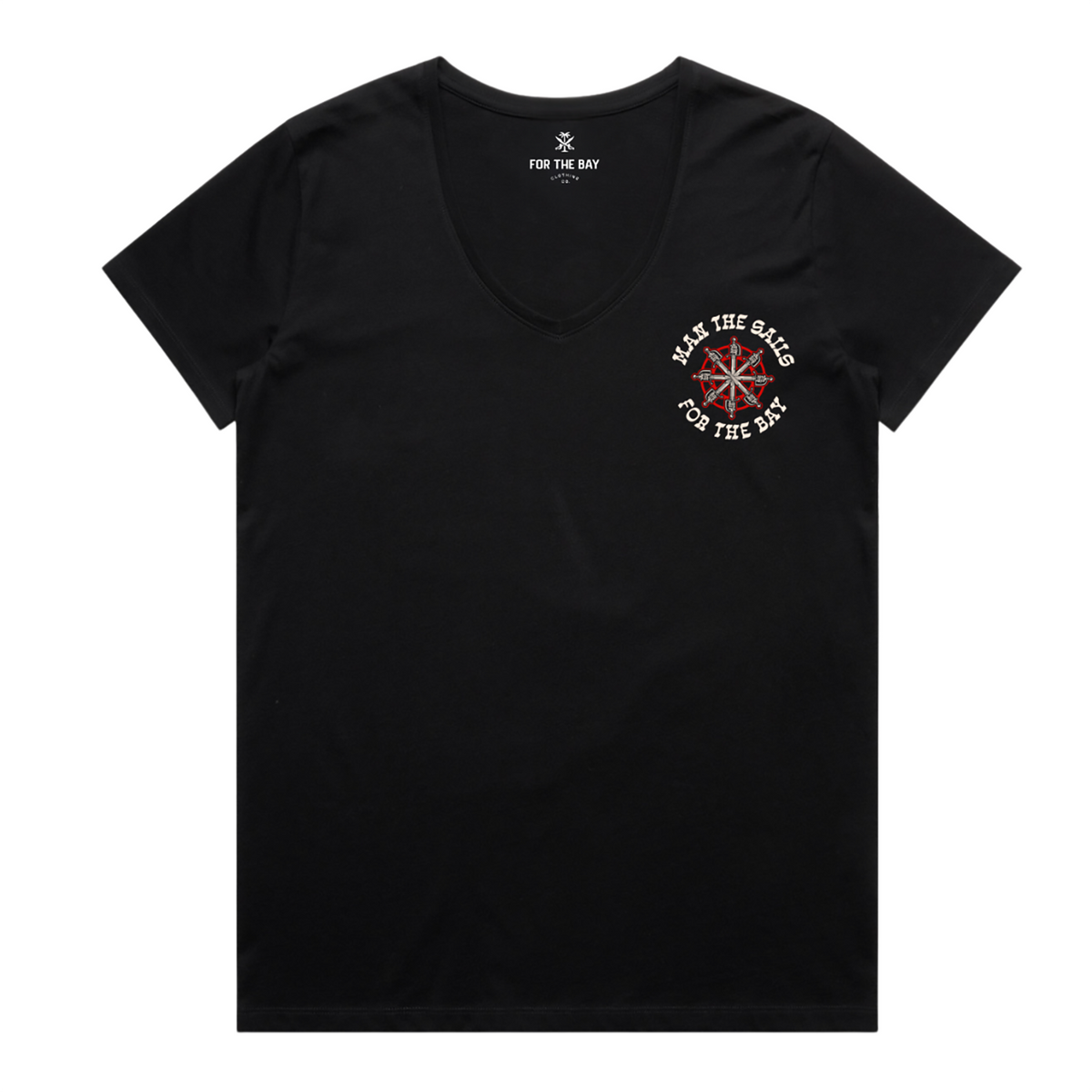 Man the Sails Ladies V-neck