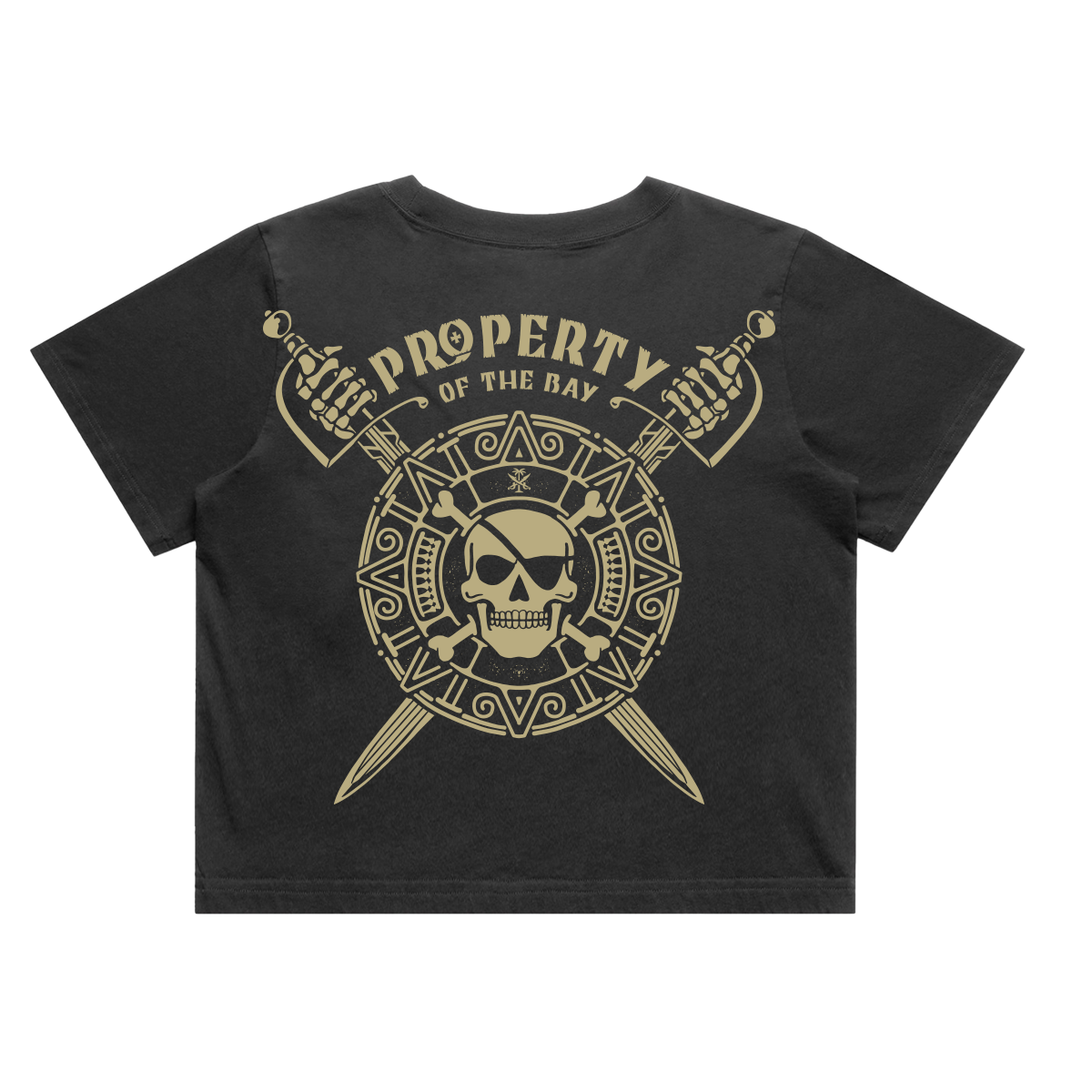 For the Bay Medallion Crop tee