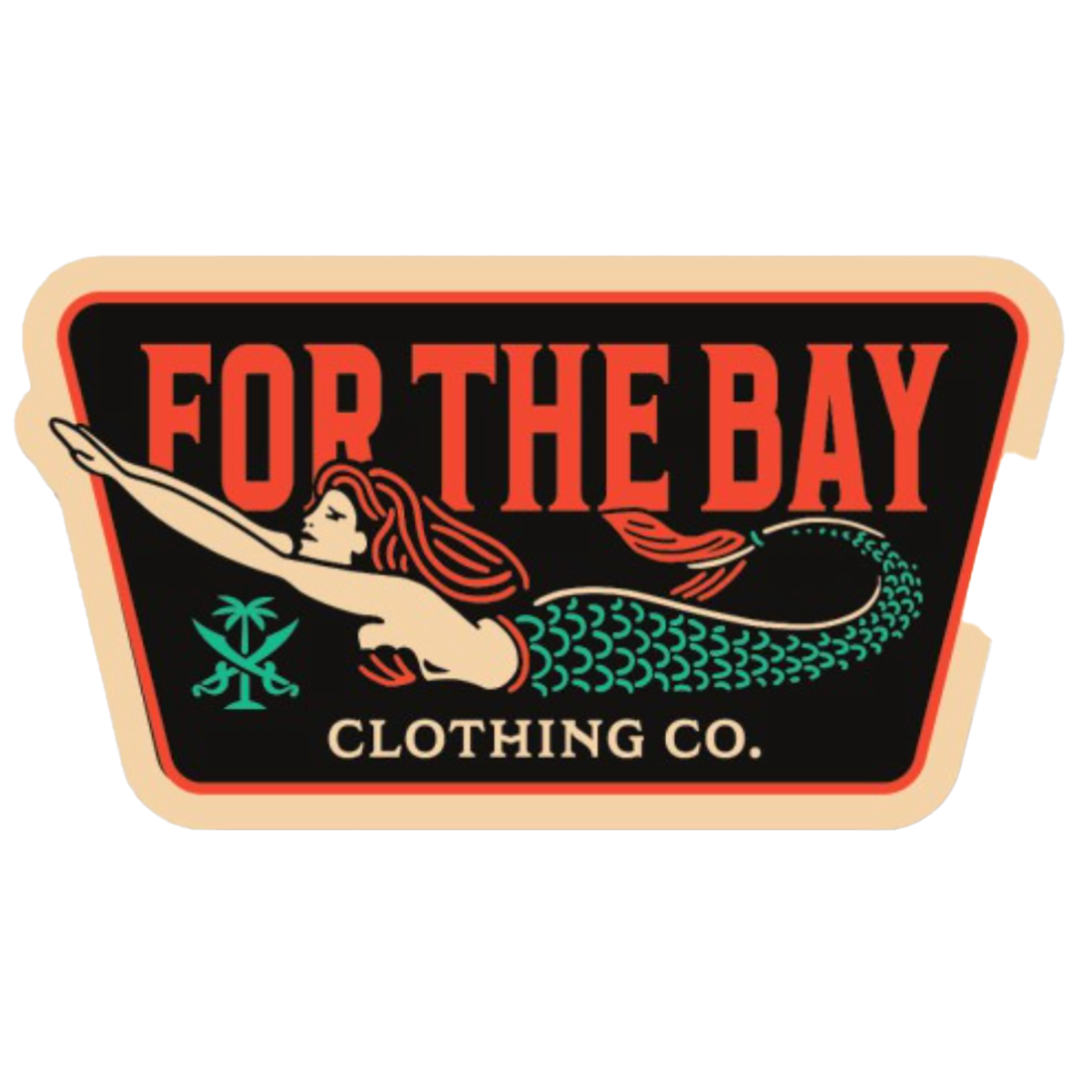 For the Bay Mermaid Sticker
