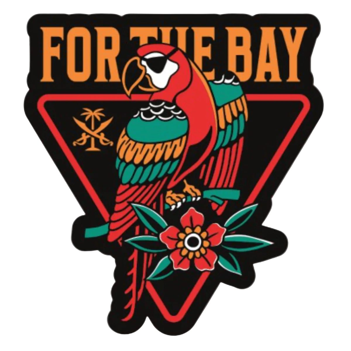 For the Bay Paradise Parrot Sticker