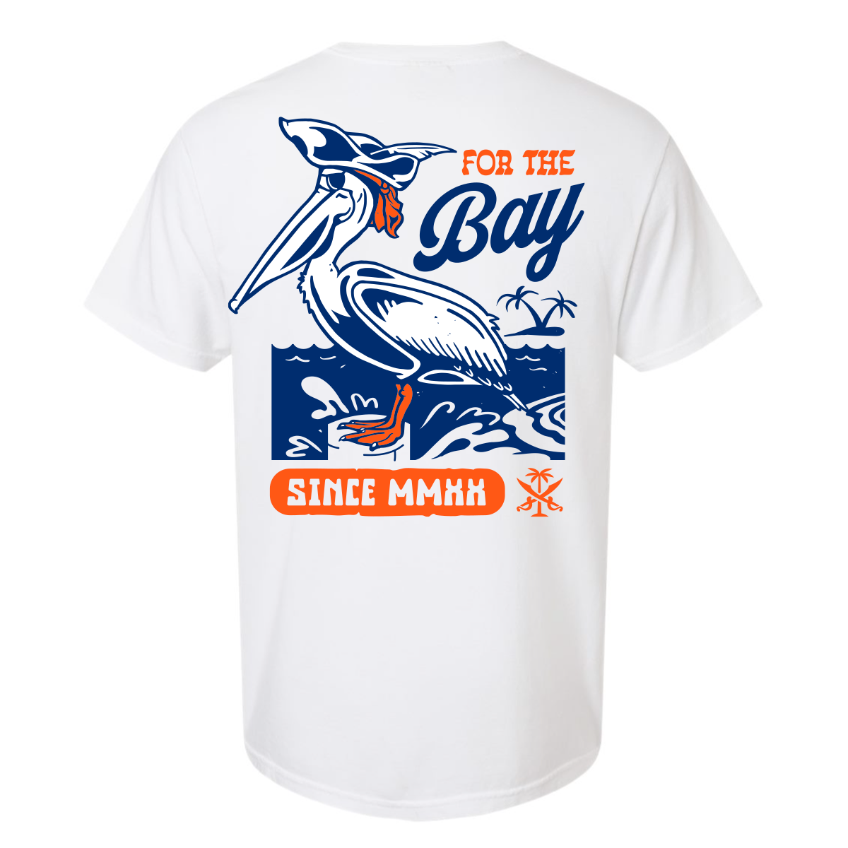For the Bay Pelican Pirate tee