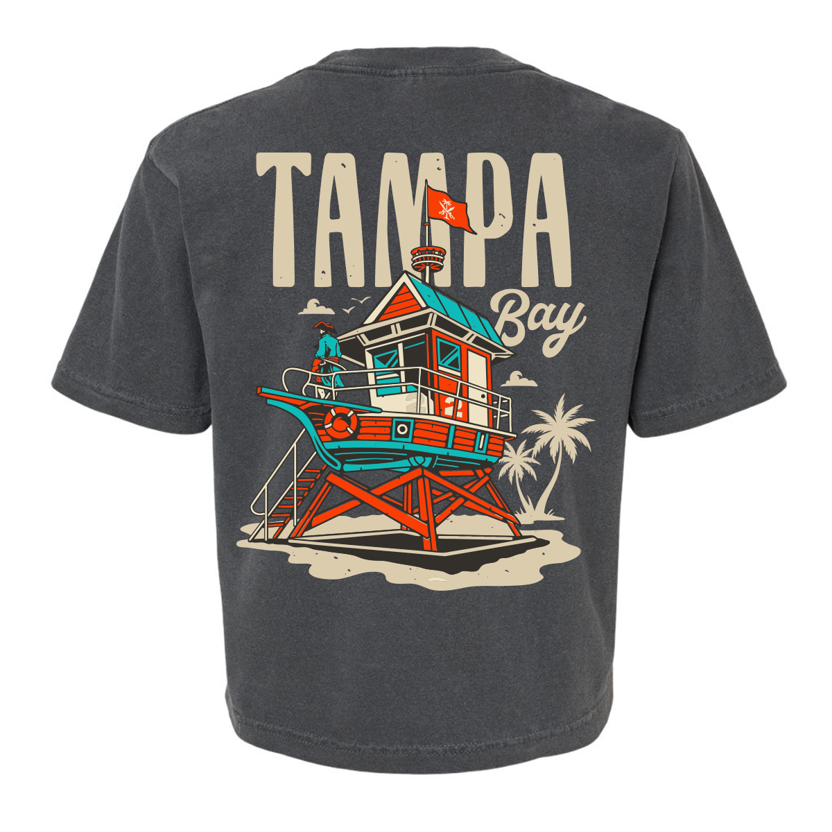 Pirate on Watch Crop tee