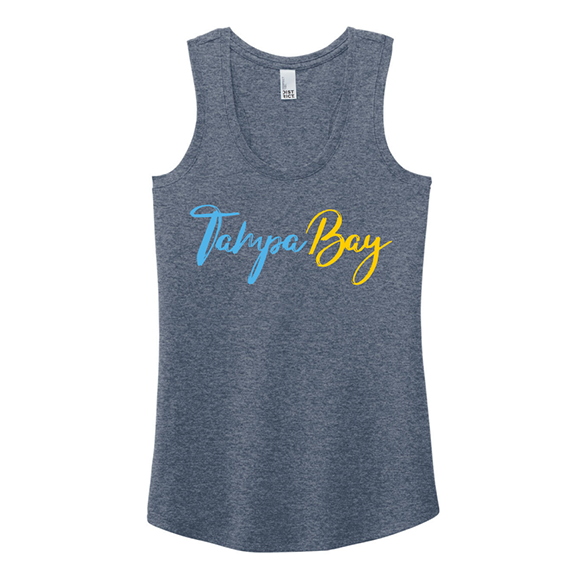 Script Tampa Bay Baseball Racerback tank