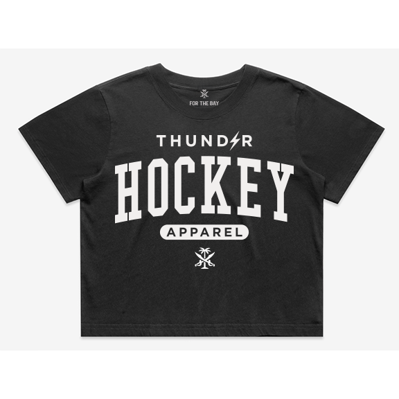Ladies Thunder Hockey Apparel crop tee