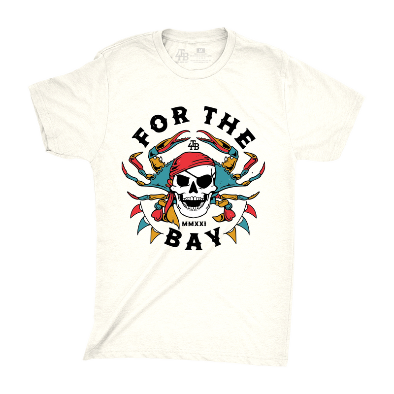 For the Bay Crabby Pirate Toddler Tee