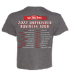 2022 Unfinished Business Tour cropped tee