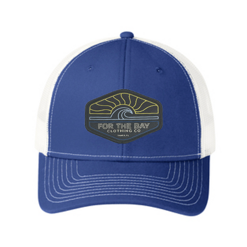 YOUTH For the Bay Coastal Blue Wave Trucker Hat