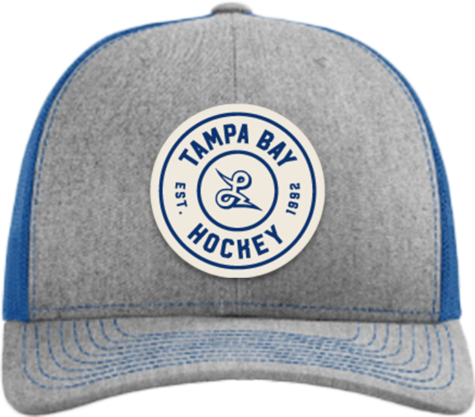 Tampa Bay Hockey Circle Woven Patch Trucker hat