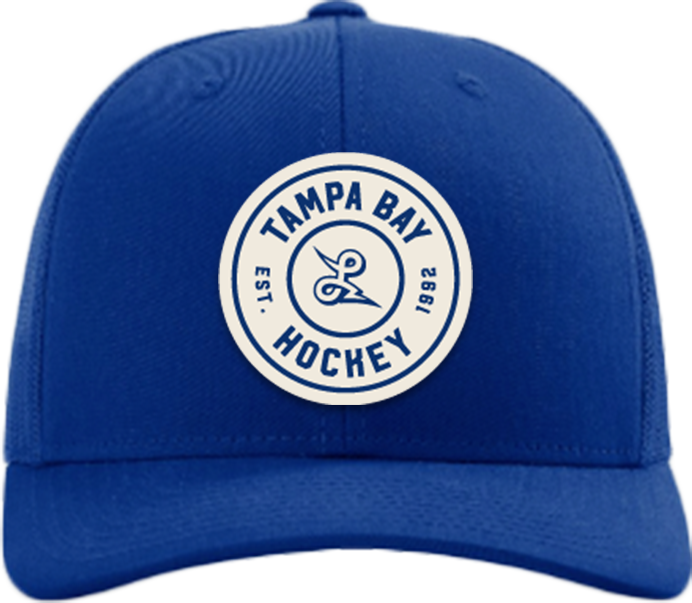Tampa Bay Hockey Circle Woven Patch Trucker hat