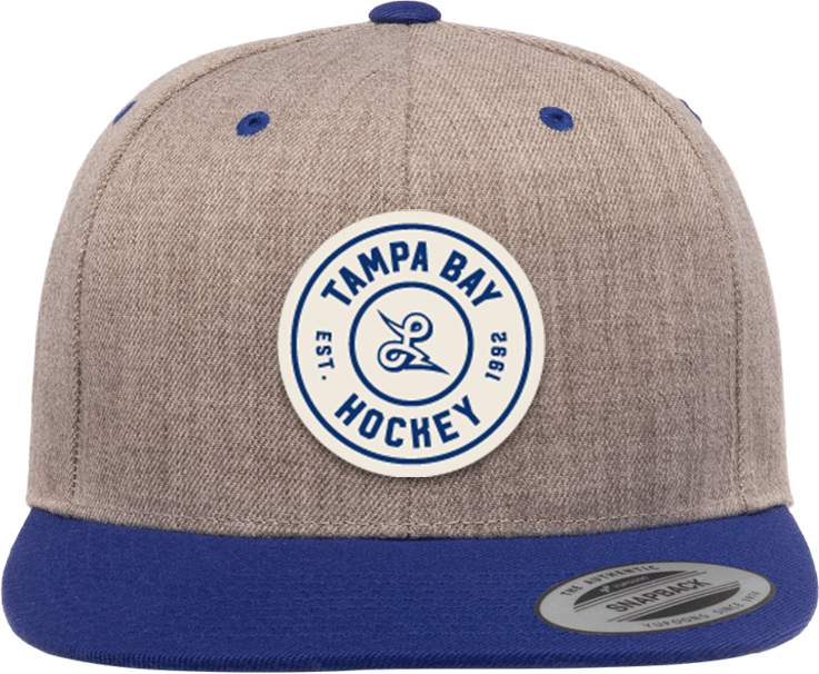 Tampa Bay Hockey Circle Woven Patch Snapback hat