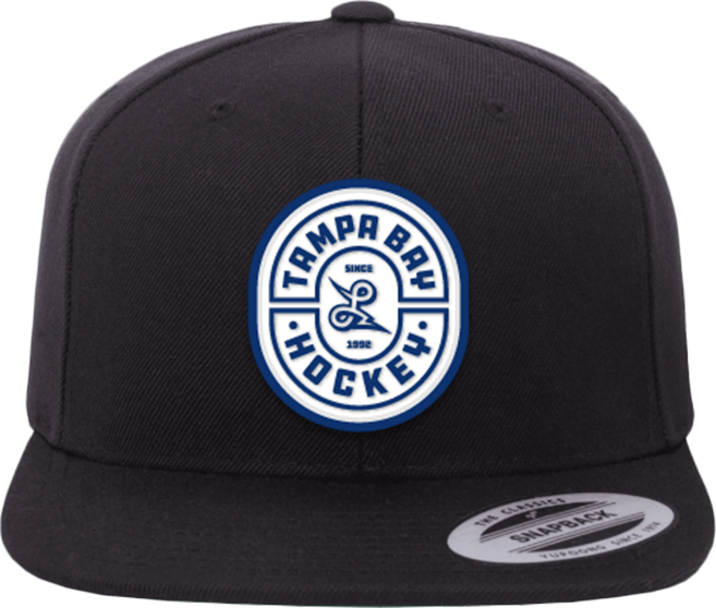 Tampa Bay Hockey Oval Rubber Snapback hat – For the Bay Clothing Co.