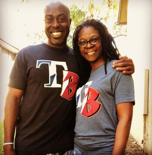 Team Tampa Bay Black TB logo Tee