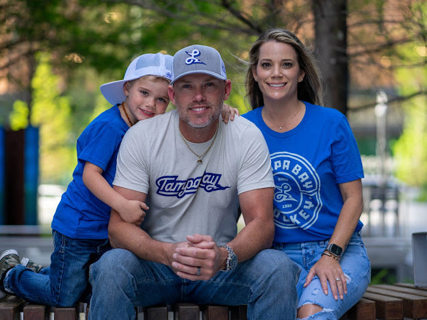 Tampa Bay Script Hockey tee