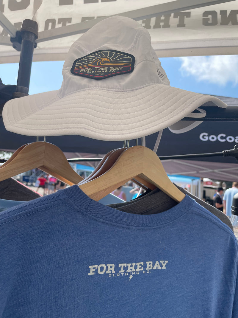 For the Bay Orange Wave Bucket Hat