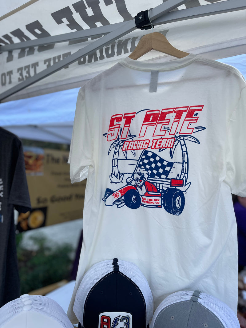 St Pete Racing Team tee – For the Bay Clothing Co.