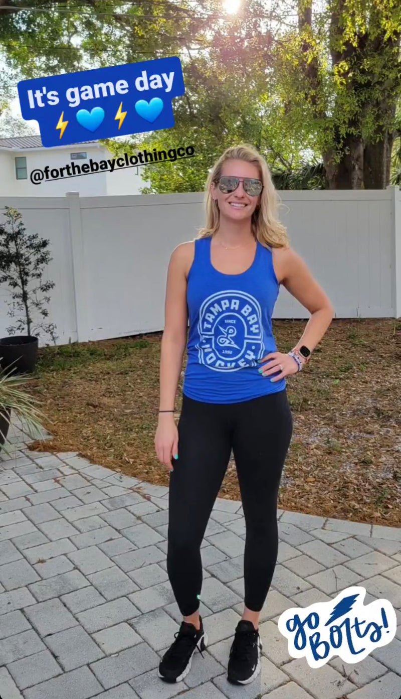 Tampa Bay Hockey Oval Racerback tank