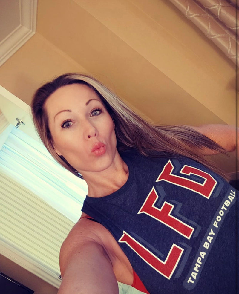 Ladies Cropped LFG Tampa Bay Football tank