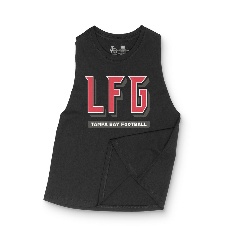 Ladies Cropped LFG Tampa Bay Football tank