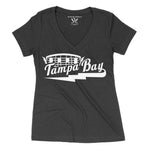 Ladies Hockey Stadium Bolt V-neck tee
