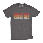 Tampa Bay Retro Heathered Charcoal tee