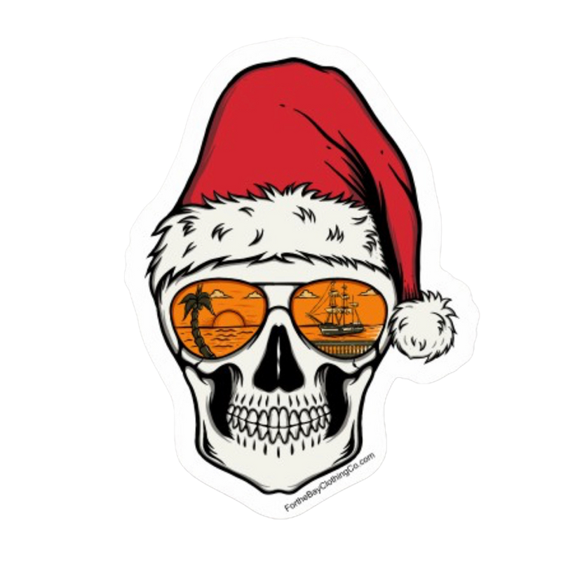 Tampa Bay Santa Skull Sticker