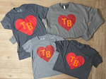Heart of TB Football Ladies Crop Crew Sweatshirt