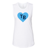 Heart of TB Ladies Baseball Muscle tank